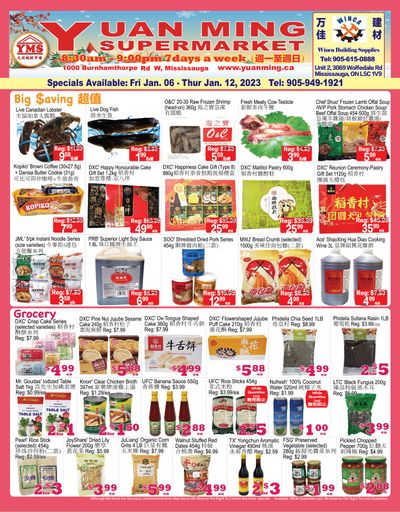 Yuan Ming Supermarket Flyer January 6 to 12