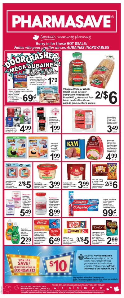 Pharmasave (NB) Flyer January 6 to 12