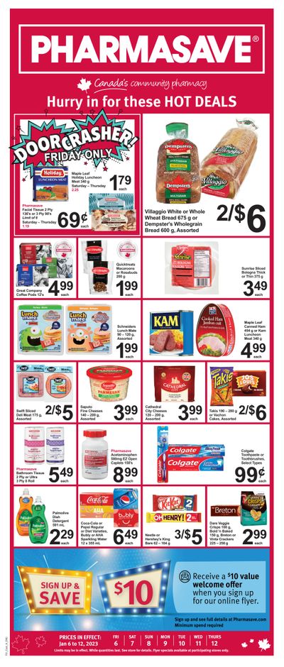 Pharmasave (Atlantic) Flyer January 6 to 12