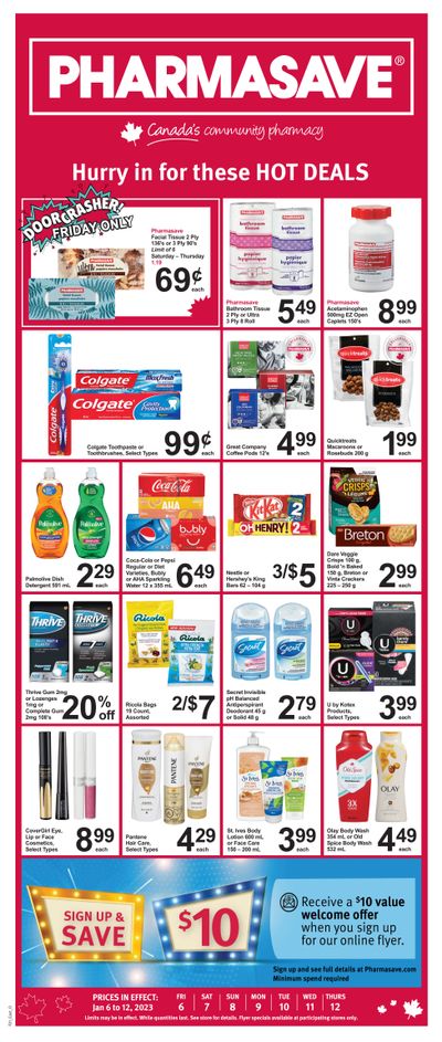 Pharmasave (ON) Flyer January 6 to 12