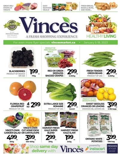 Vince's Market Flyer January 5 to 18