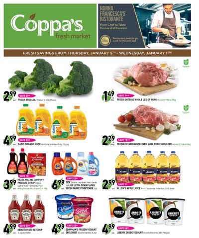 Coppa's Fresh Market Flyer January 5 to 11