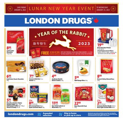 London Drugs Lunar New Year Event Flyer January 6 to 25