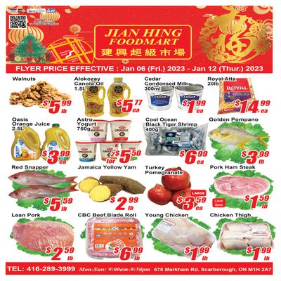Jian Hing Foodmart (Scarborough) Flyer January 6 to 12