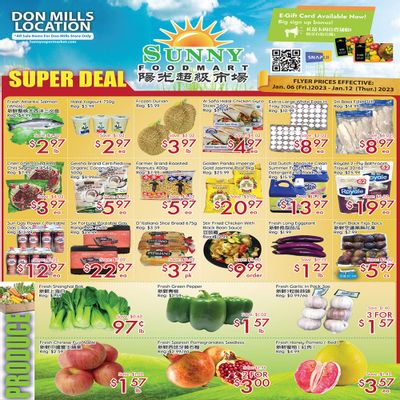 Sunny Foodmart (Don Mills) Flyer January 6 to 12