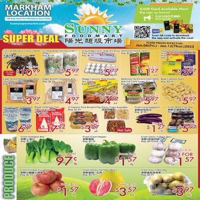 Sunny Foodmart (Markham) Flyer January 6 to 12