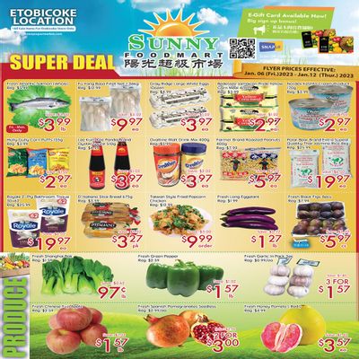 Sunny Foodmart (Etobicoke) Flyer January 6 to 12