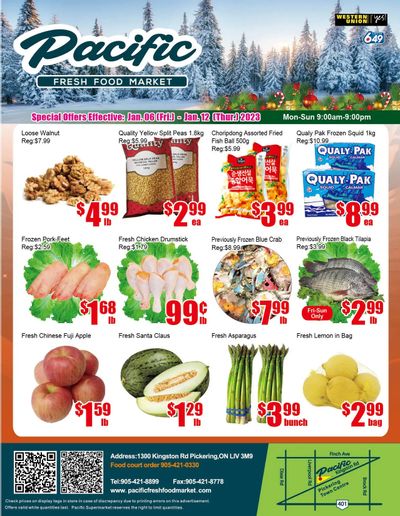 Pacific Fresh Food Market (Pickering) Flyer January 6 to 12