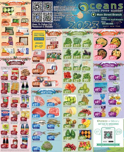 Oceans Fresh Food Market (Main St., Brampton) Flyer January 6 to 12