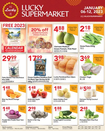 Lucky Supermarket (Edmonton) Flyer January 6 to 12
