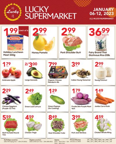 Lucky Supermarket (Winnipeg) Flyer January 6 to 12