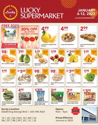 Lucky Supermarket (Surrey) Flyer January 6 to 12