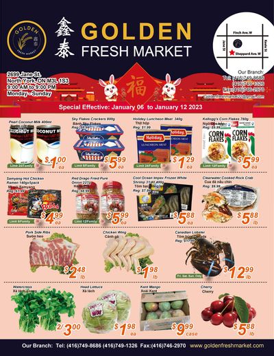 Golden Fresh Market Flyer January 6 to 12