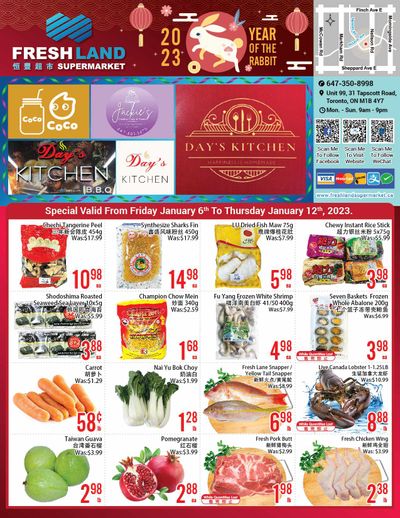 FreshLand Supermarket Flyer January 6 to 12