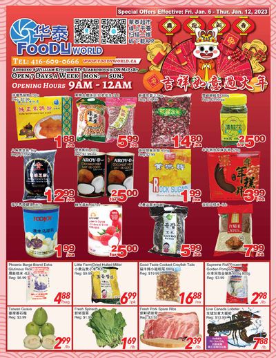 Foody World Flyer January 6 to 12