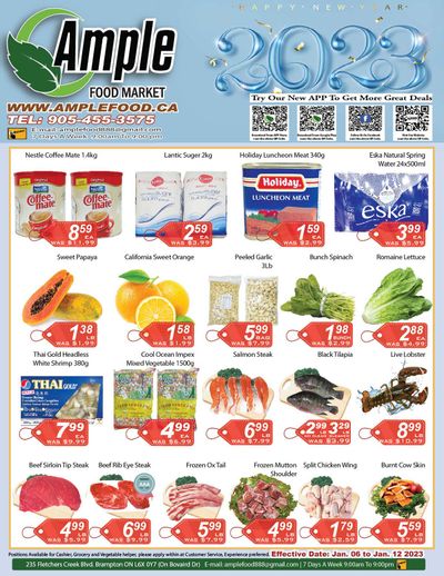 Ample Food Market (Brampton) Flyer January 6 to 12