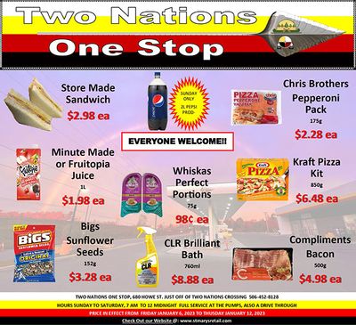Two Nations One Stop Flyer January 6 to 12