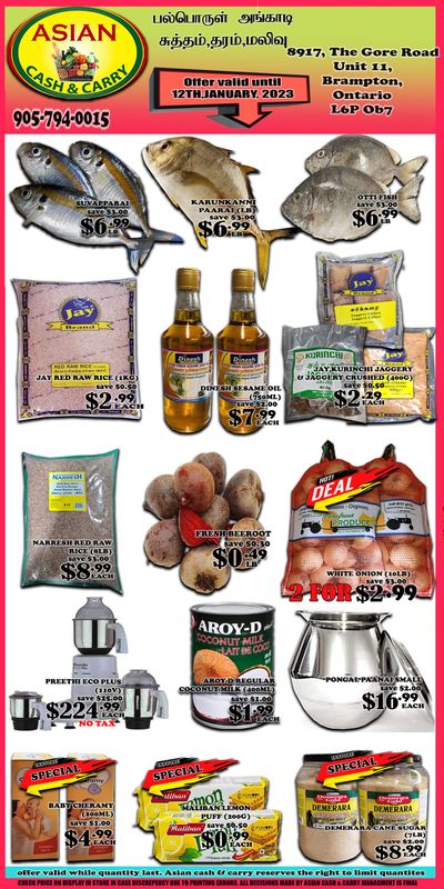 Asian Cash & Carry Flyer January 6 to 12