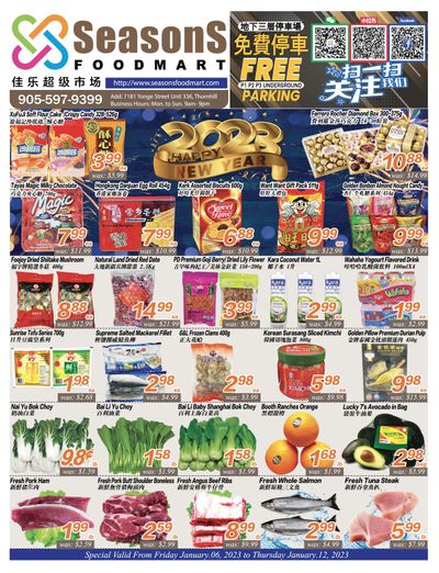 Seasons Food Mart (Thornhill) Flyer January 6 to 12