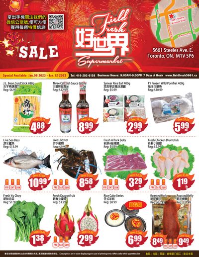 Field Fresh Supermarket Flyer January 6 to 12