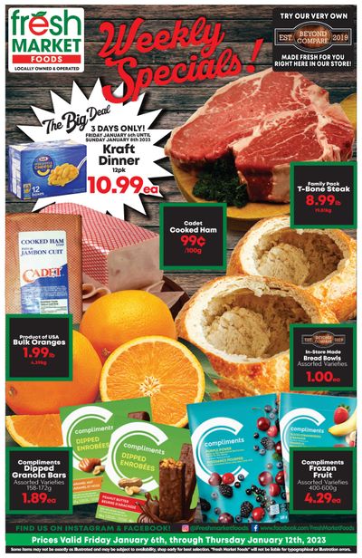 Fresh Market Foods Flyer January 6 to 12