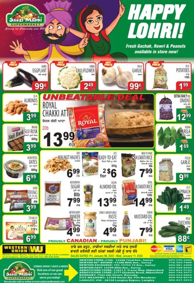 Sabzi Mandi Supermarket Flyer January 6 to 11