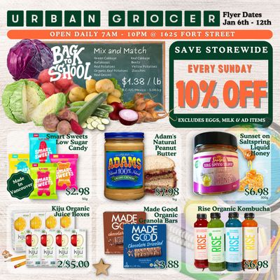 Urban Grocer Flyer January 6 to 12