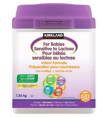Kirkland Signature Infant Formula For Babies Sensitive to Lactose, 1.36 kg For $22.49 At Costco Canada