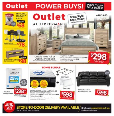 Outlet at Tepperman's Flyer April 24 to 30