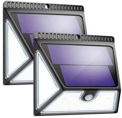 Solar Lights Outdoor, Mitaohoh 82 LED Solar Motion Sensor Light with 3 Sided Super Bright Illumination, IP65 Waterproof Security Night Lights for Door, Yard, Garage, Deck, Pathway, Step, Porch(2 Pack) For $28.99 At Amazon Canada