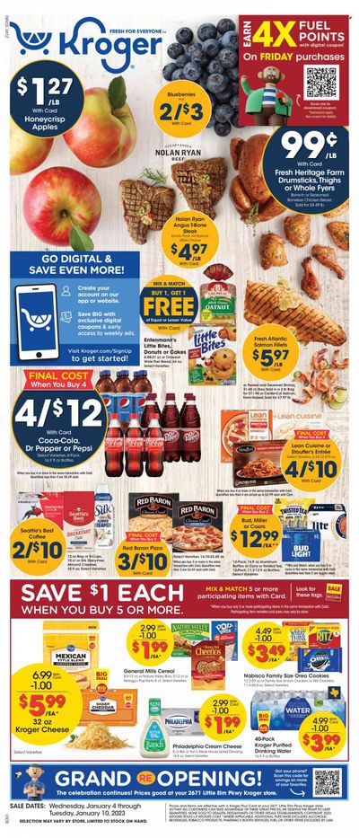 Kroger (TX) Weekly Ad Flyer Specials January 4 to January 10, 2023