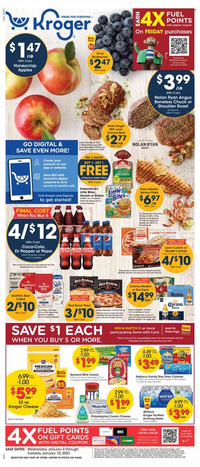 Kroger (TX) Weekly Ad Flyer Specials January 4 to January 10, 2023