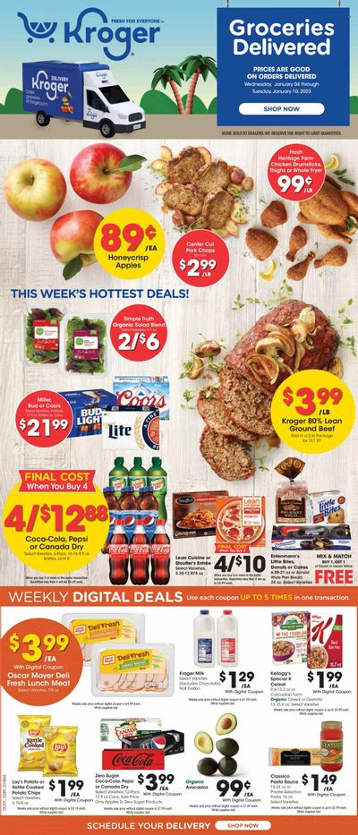 Kroger (FL) Weekly Ad Flyer Specials January 4 to January 10, 2023