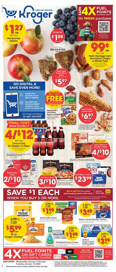 Kroger (LA) Weekly Ad Flyer Specials January 4 to January 10, 2023