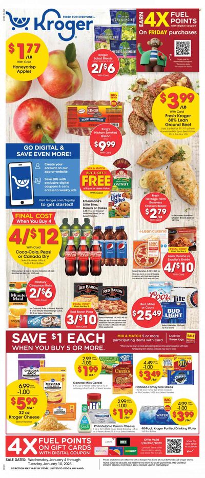 Kroger (AR) Weekly Ad Flyer Specials January 4 to January 10, 2023