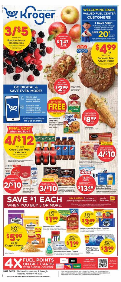 Kroger (MI) Weekly Ad Flyer Specials January 4 to January 10, 2023