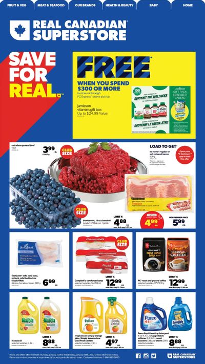Real Canadian Superstore (West) Flyer January 12 to 18