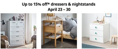 IKEA Canada Online Bedroom Event: Save up to 15% off Dressers & Nightstands