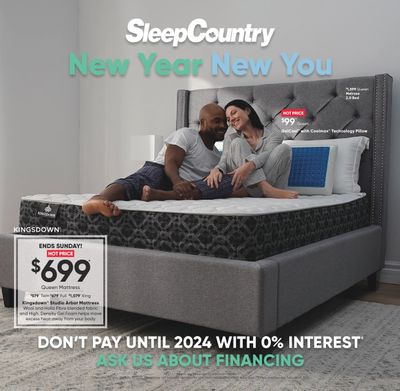 Sleep Country Flyer January 11 to 15