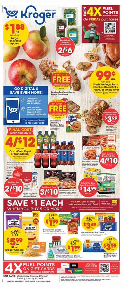Kroger (GA) Weekly Ad Flyer Specials January 4 to January 10, 2023