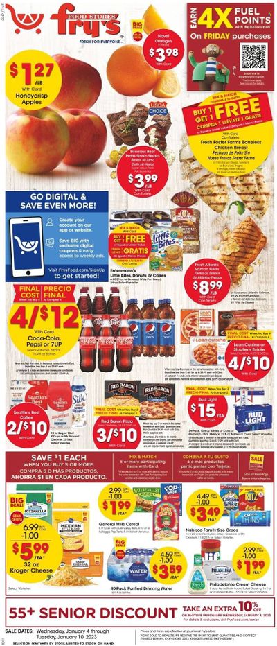 Fry’s (AZ) Weekly Ad Flyer Specials January 4 to January 10, 2023