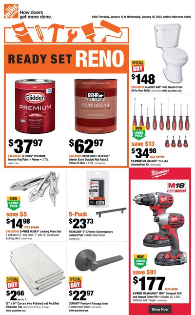 Home Depot (ON) Flyer January 12 to 18