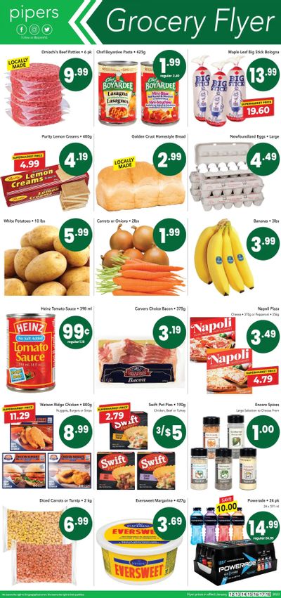 Pipers Superstore Flyer January 12 to 18