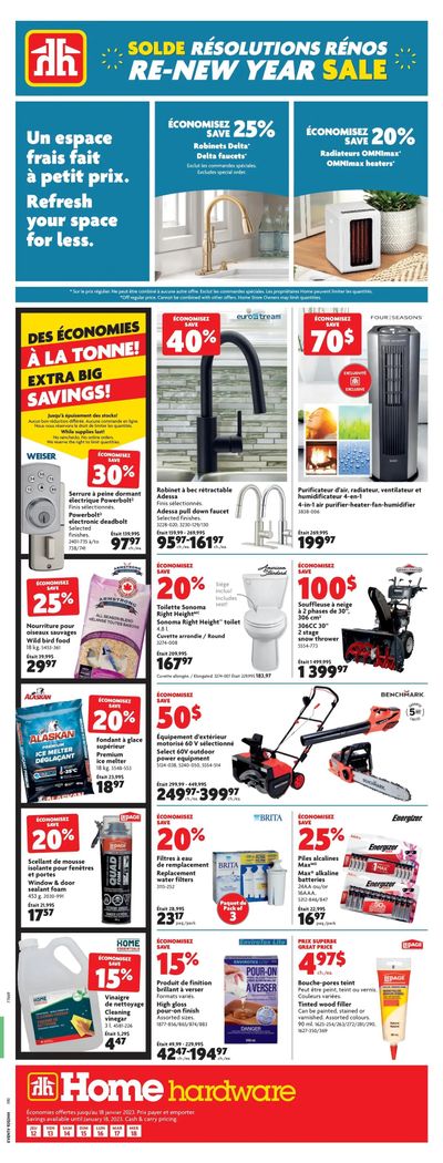 Home Hardware (QC) Flyer January 12 to 18
