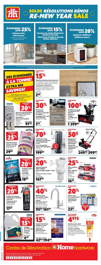 Home Hardware Building Centre (QC) Flyer January 12 to 18