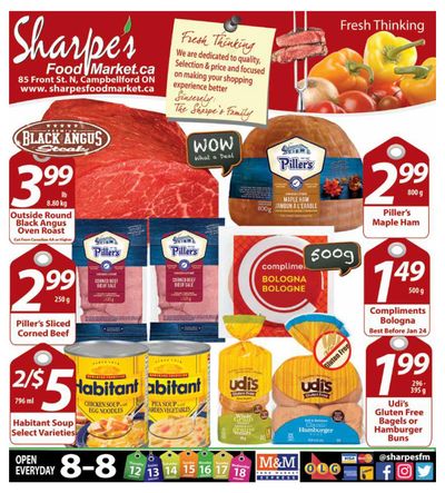 Sharpe's Food Market Flyer January 12 to 18