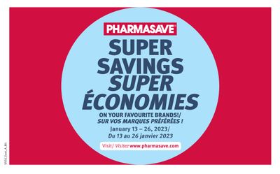 Pharmasave (NB) Super Savings Flyer January 13 to 26