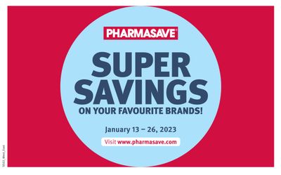 Pharmasave (West) Super Savings Flyer January 13 to 26