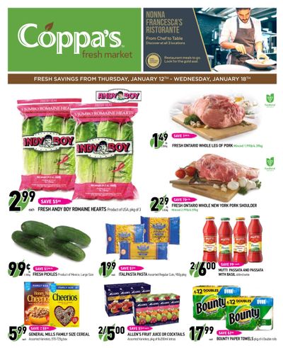 Coppa's Fresh Market Flyer January 12 to 18