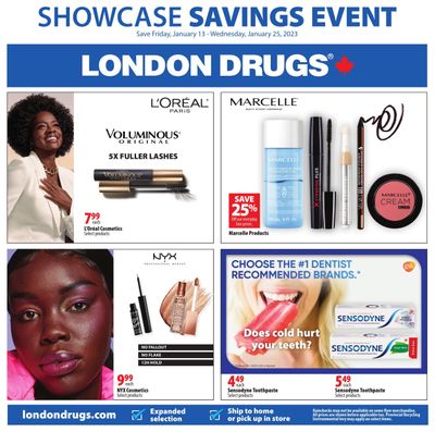 London Drugs Showcase Savings Event Flyer January 13 to 25